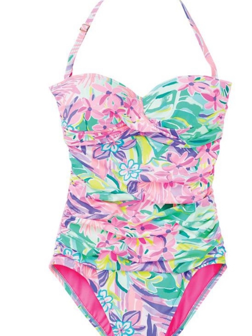New Lilly Pulitzer Flamenco One Piece Swimsuit - It Was All A Dream SIZE 12